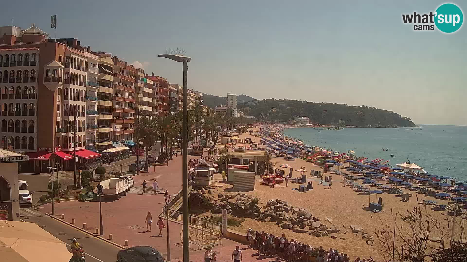 Webcam Lloret de Mar – the main beach – – Costa Brava – Spain