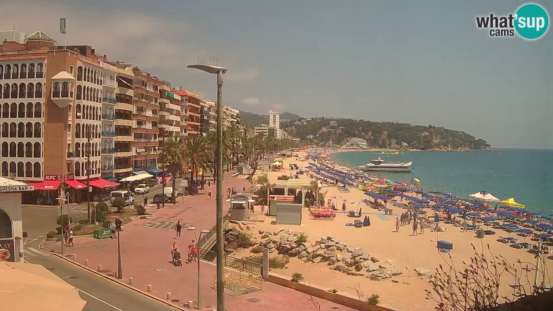 Webcam Lloret de Mar – the main beach – – Costa Brava – Spain