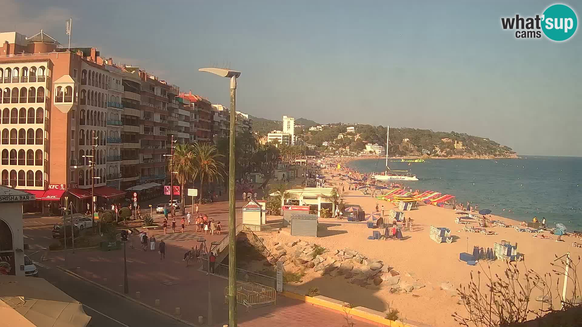 Webcam Lloret de Mar – the main beach – – Costa Brava – Spain