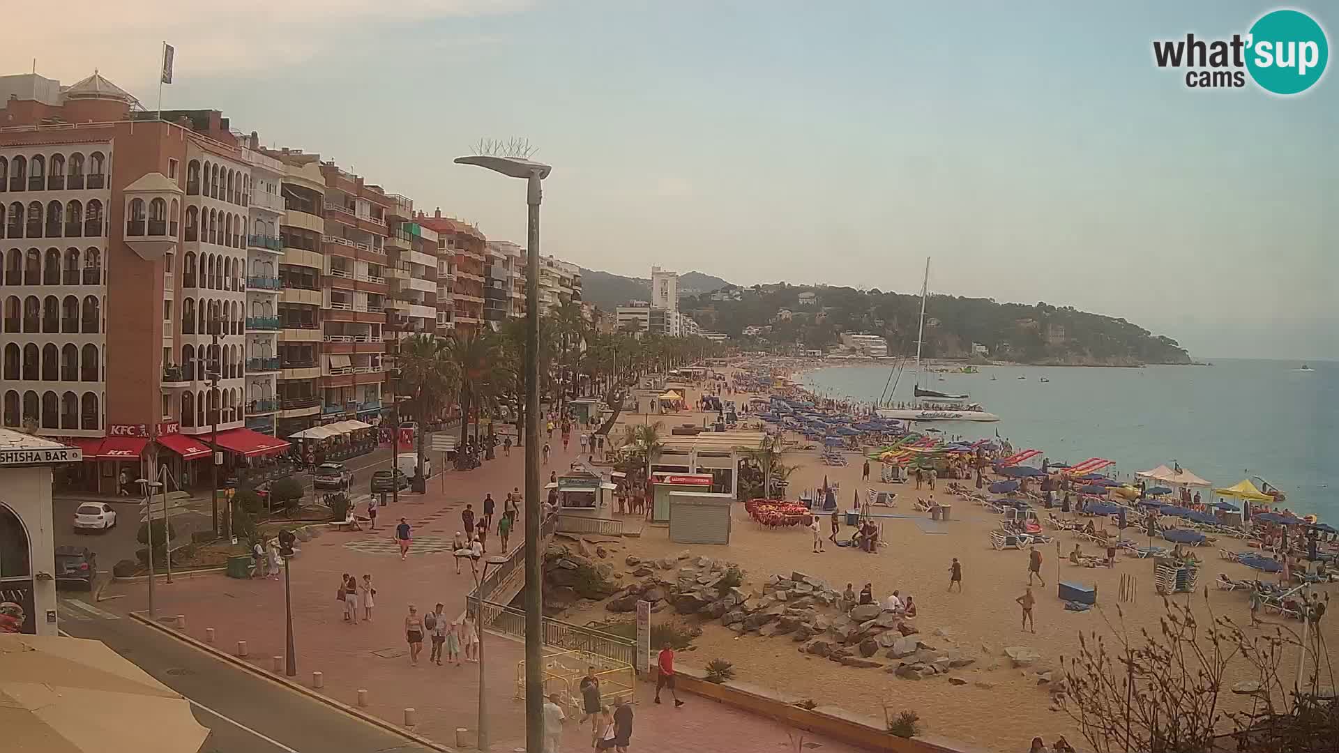 Webcam Lloret de Mar – the main beach – – Costa Brava – Spain