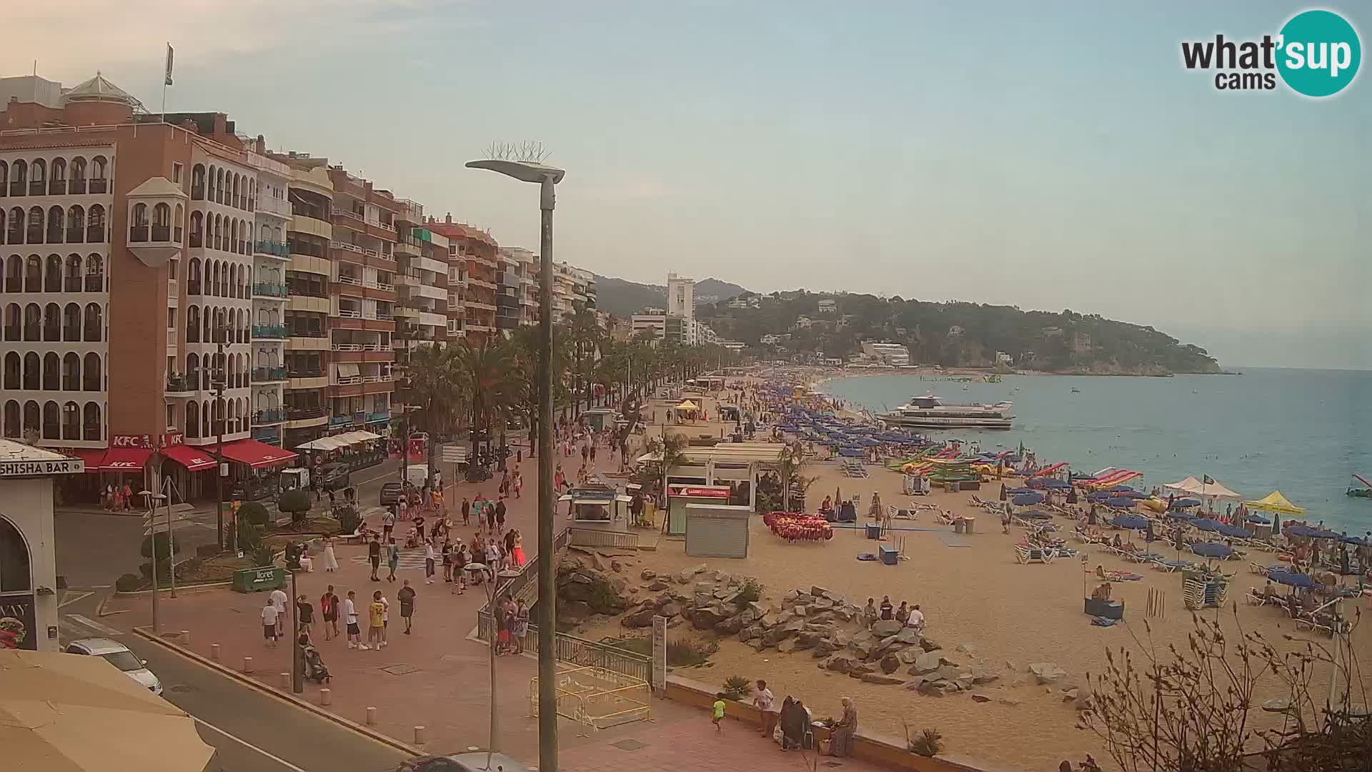 Webcam Lloret de Mar – the main beach – – Costa Brava – Spain
