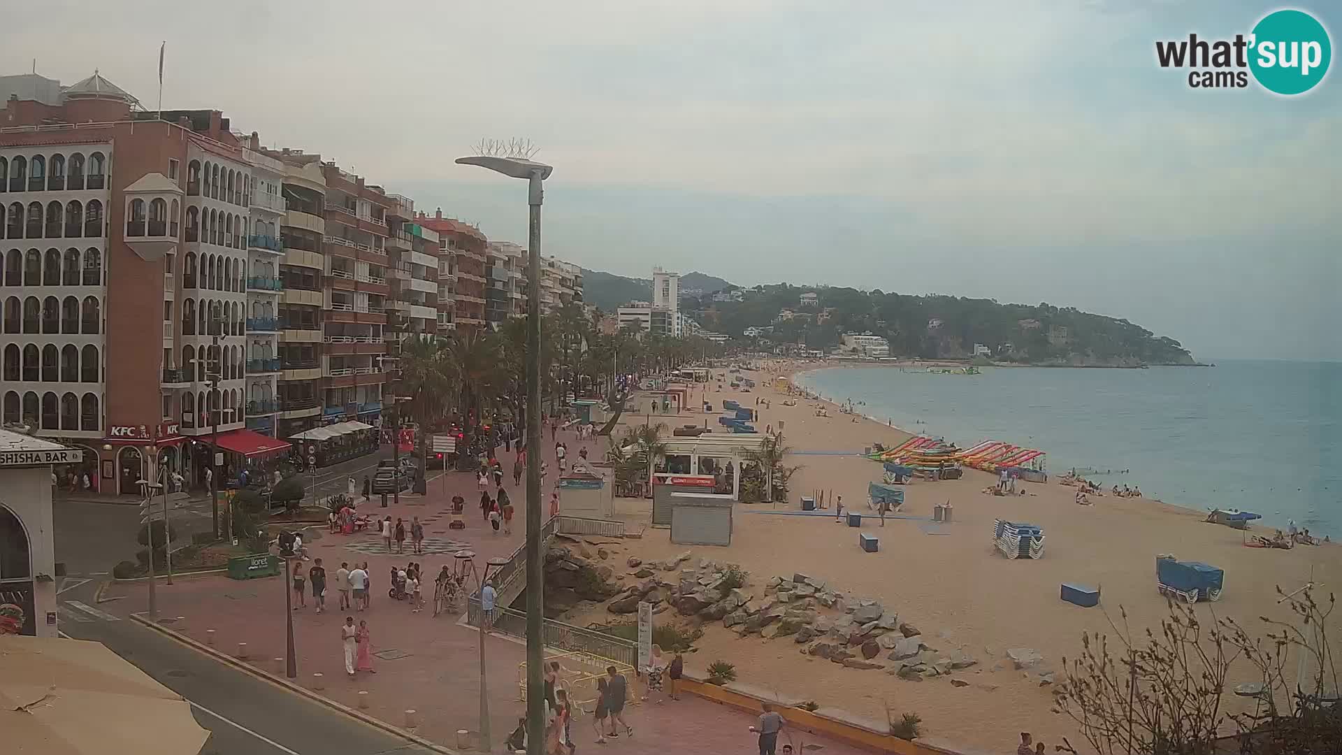 Webcam Lloret de Mar – the main beach – – Costa Brava – Spain
