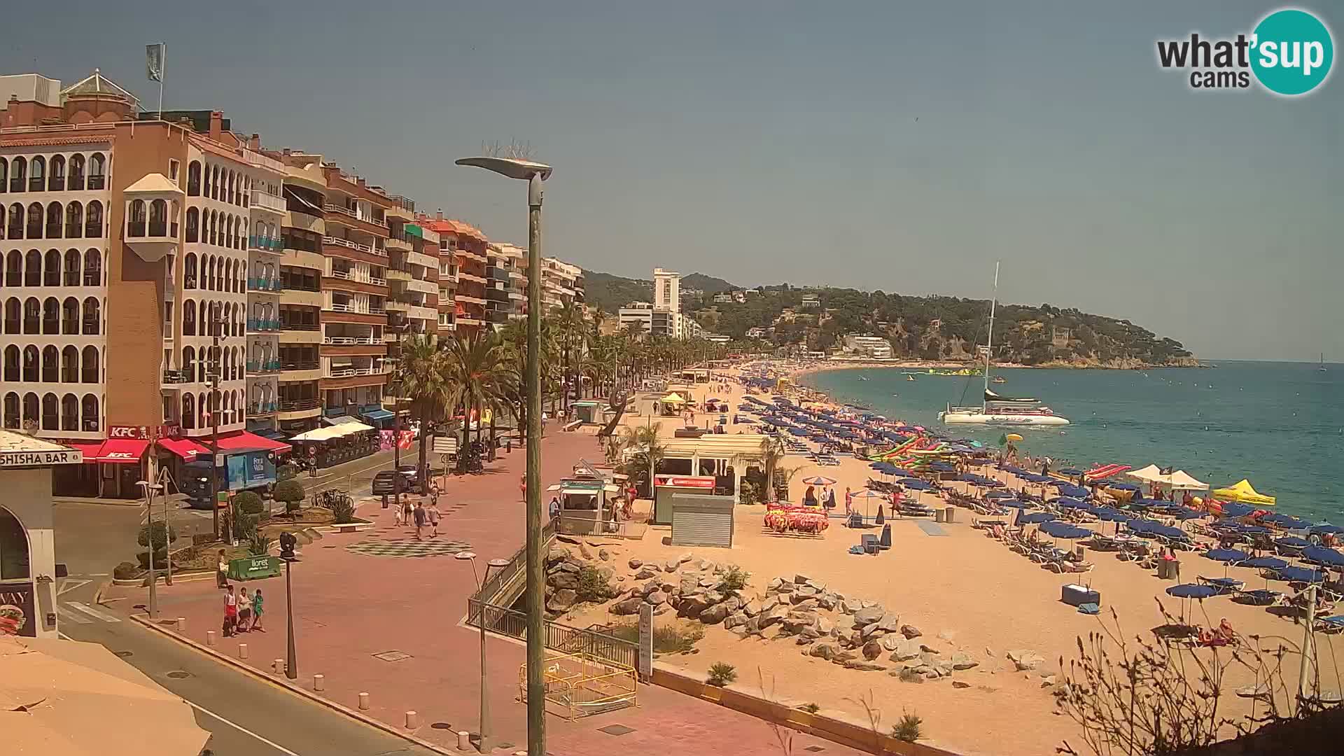 Webcam Lloret de Mar – the main beach – – Costa Brava – Spain