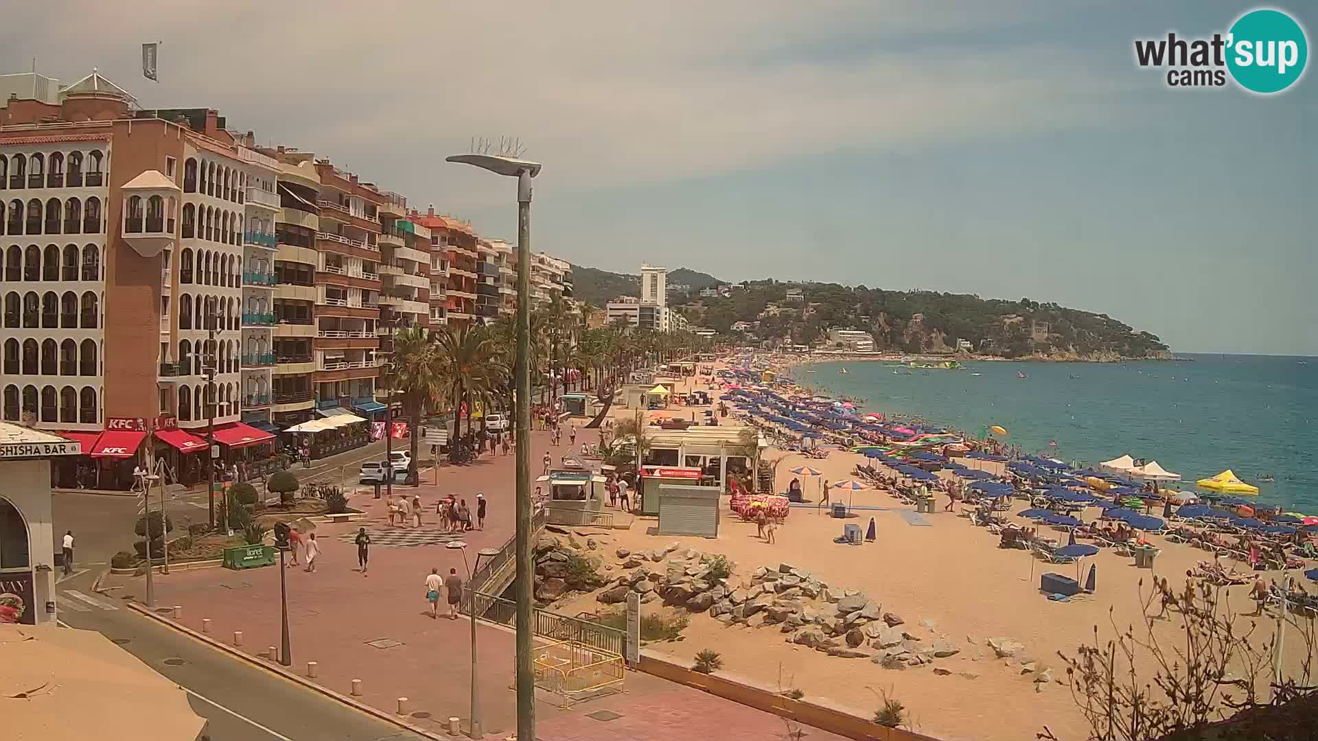 Web kamera Lloret de Mar – plaža