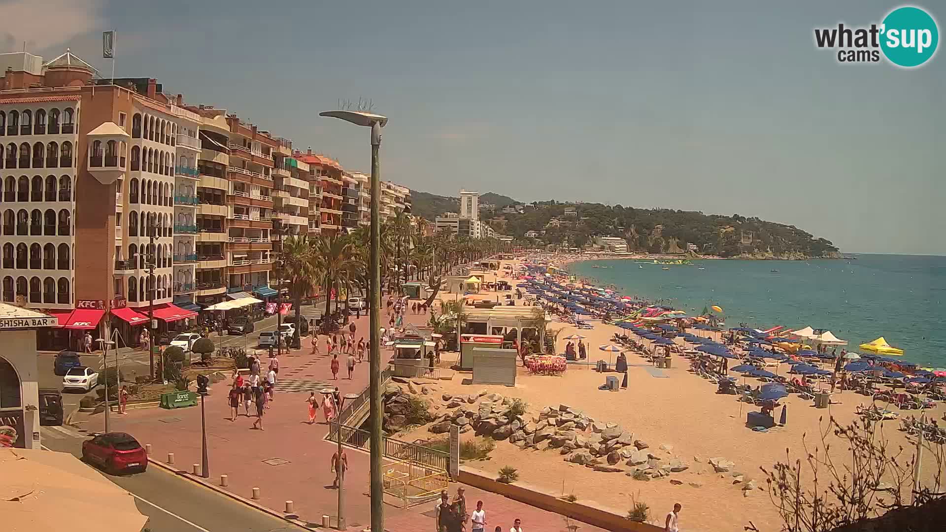 Webcam Lloret de Mar – the main beach – – Costa Brava – Spain