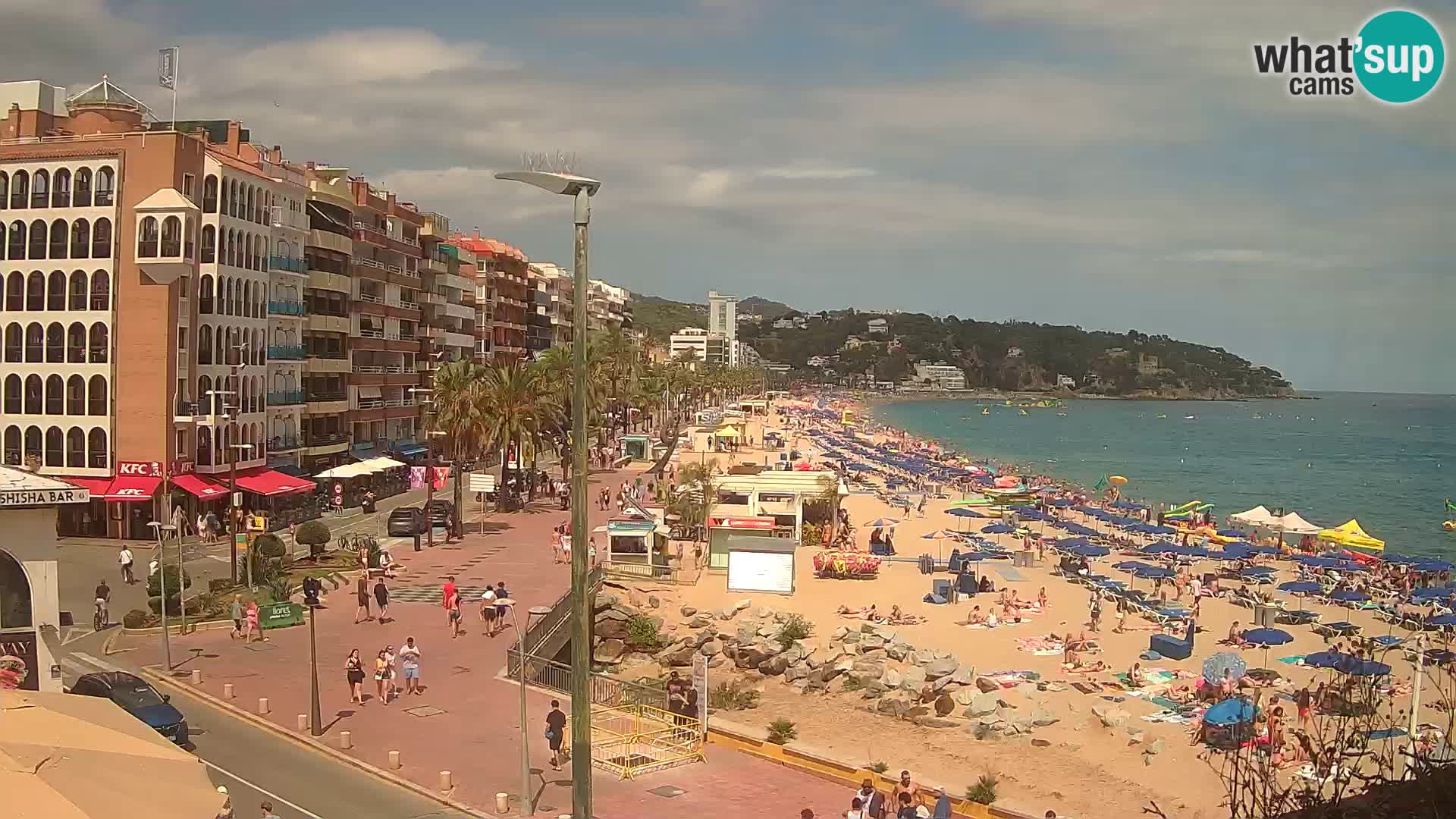 Webcam Lloret de Mar – the main beach – – Costa Brava – Spain