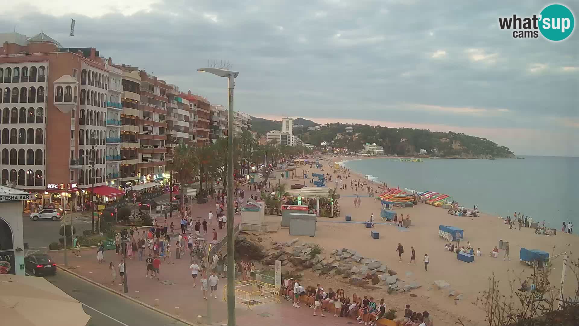 Webcam Lloret de Mar – the main beach – – Costa Brava – Spain