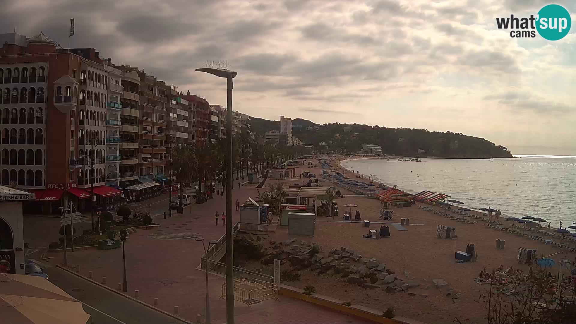 Webcam Lloret de Mar – the main beach – – Costa Brava – Spain