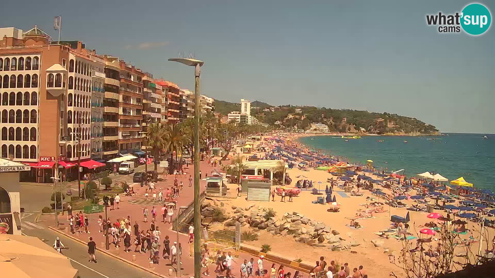 Webcam Lloret de Mar – the main beach – – Costa Brava – Spain
