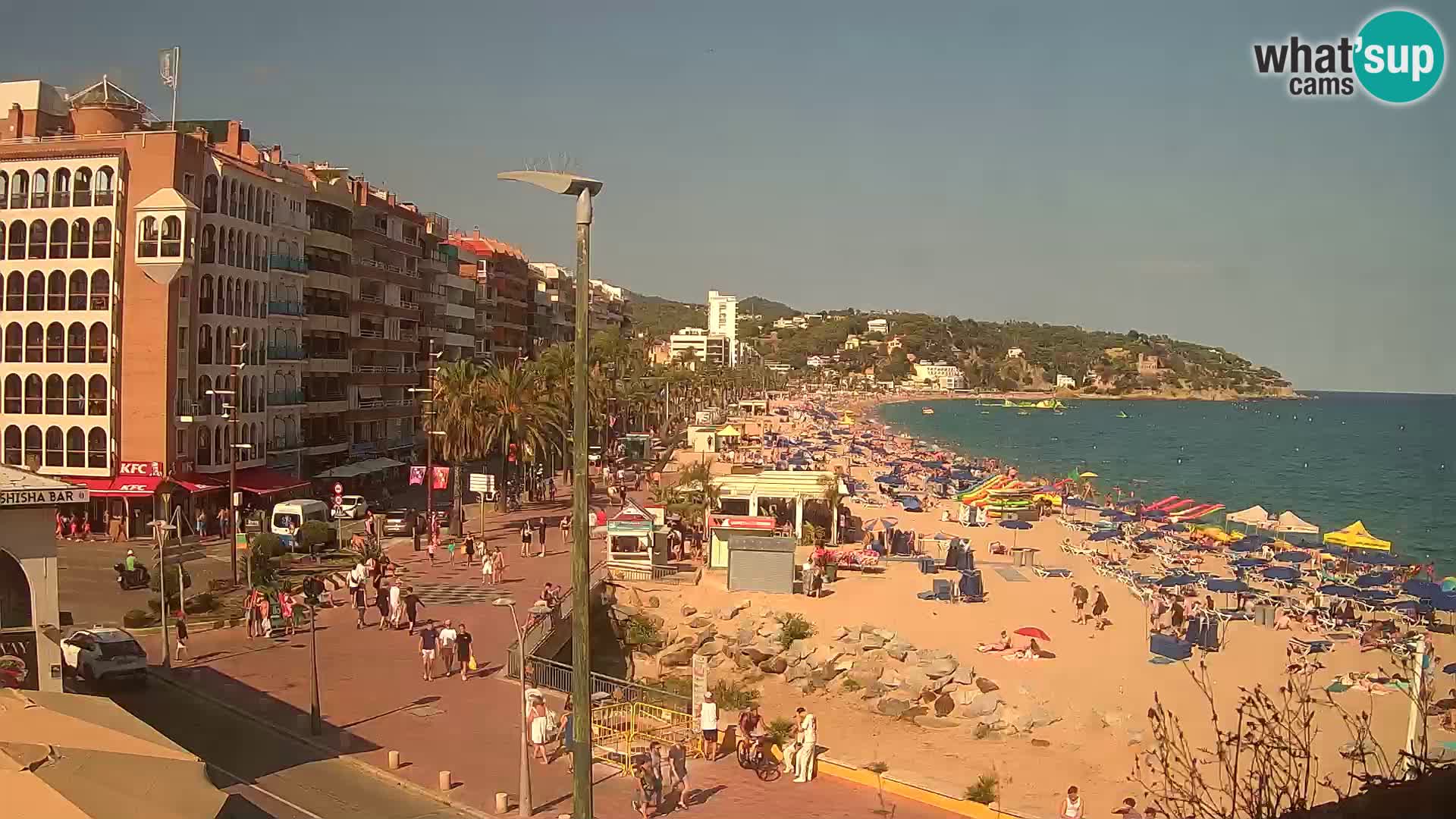 Webcam Lloret de Mar – the main beach – – Costa Brava – Spain