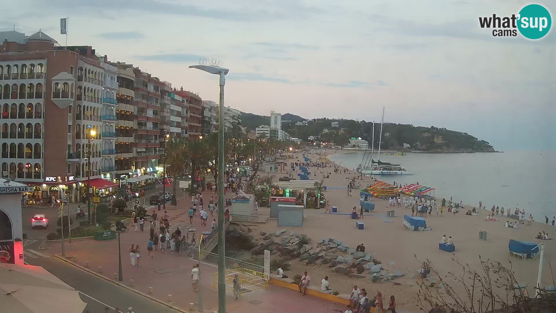 Webcam Lloret de Mar – the main beach – – Costa Brava – Spain