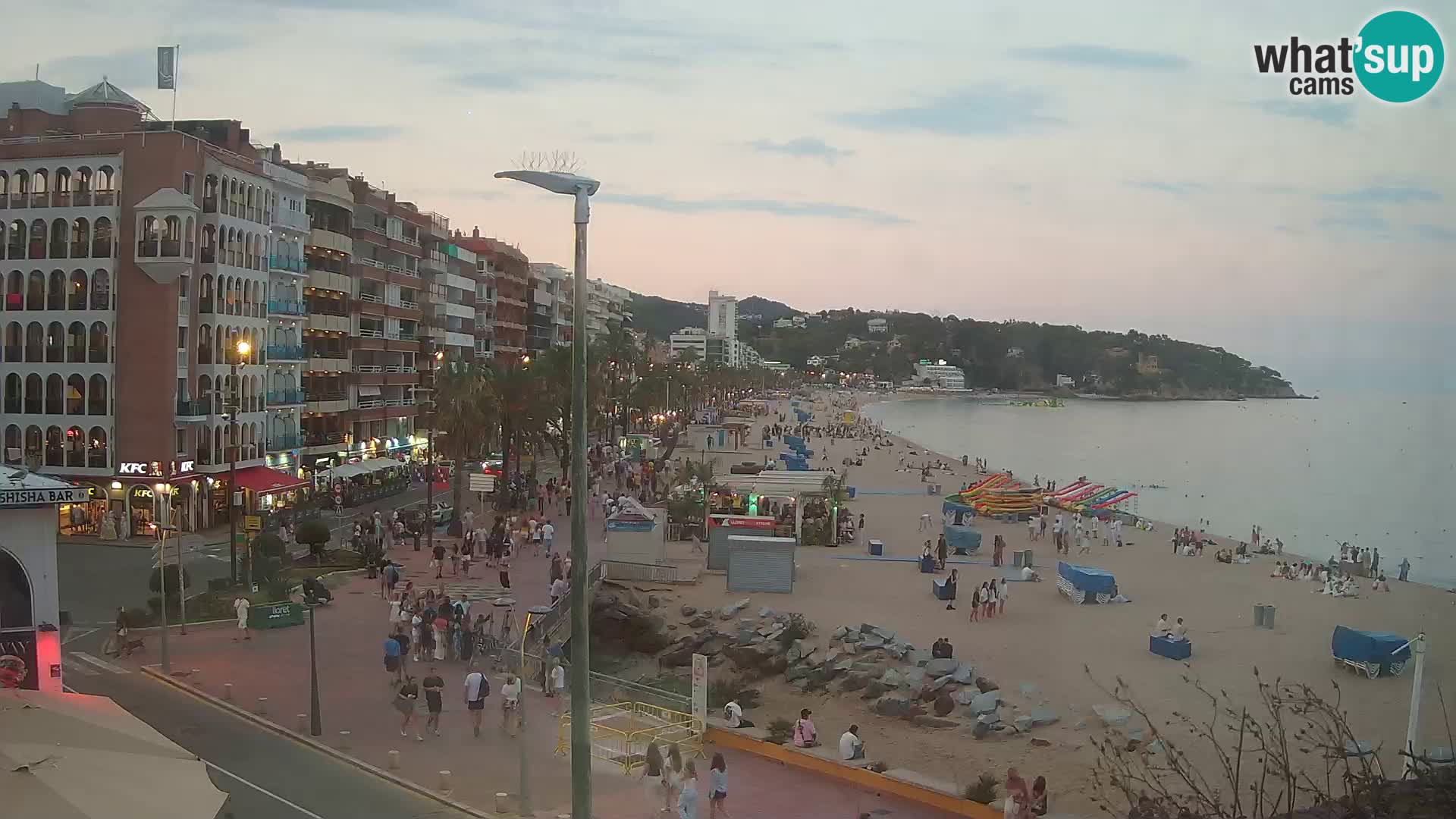 Webcam Lloret de Mar – the main beach – – Costa Brava – Spain