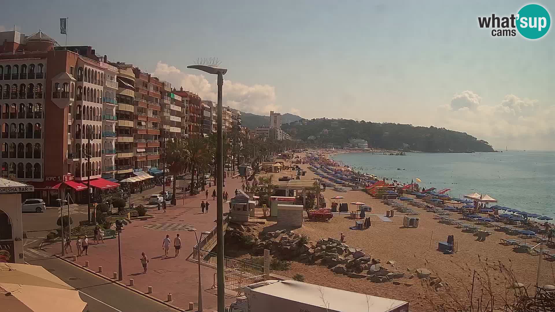Webcam Lloret de Mar – the main beach – – Costa Brava – Spain