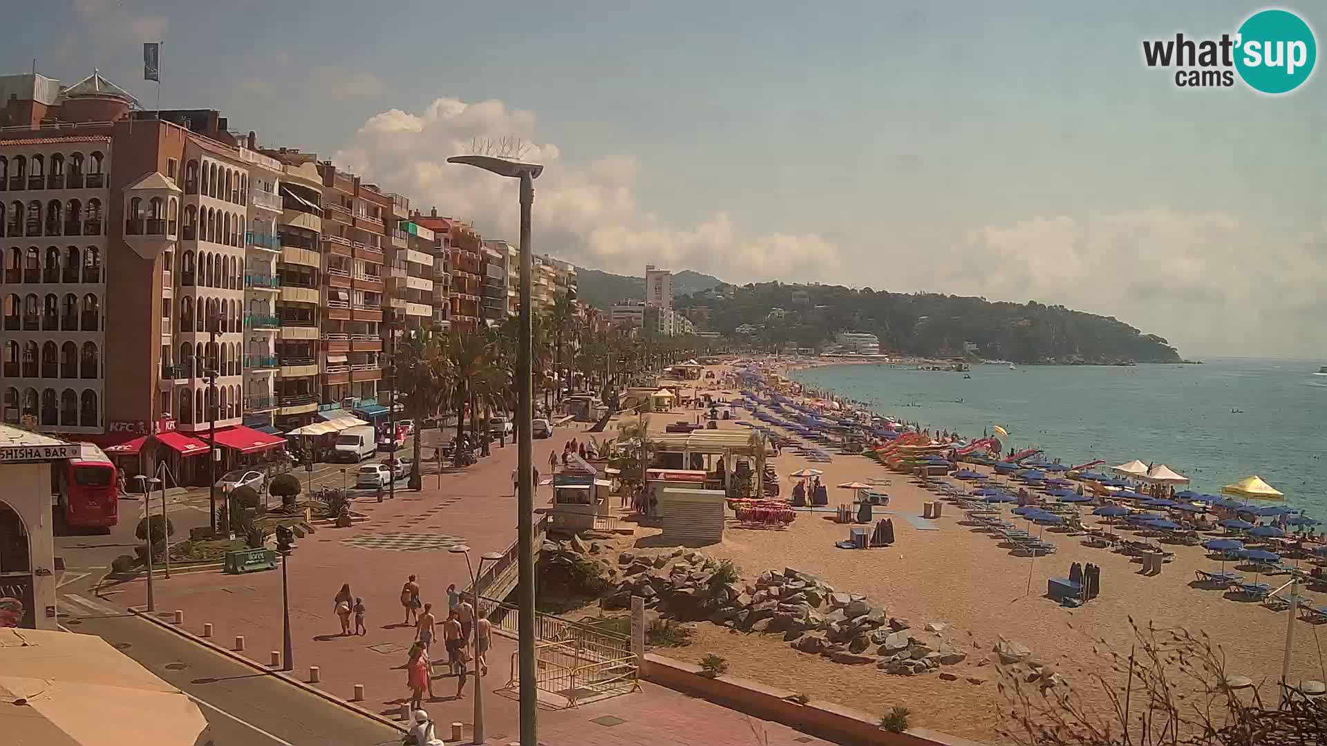 Webcam Lloret de Mar – the main beach – – Costa Brava – Spain