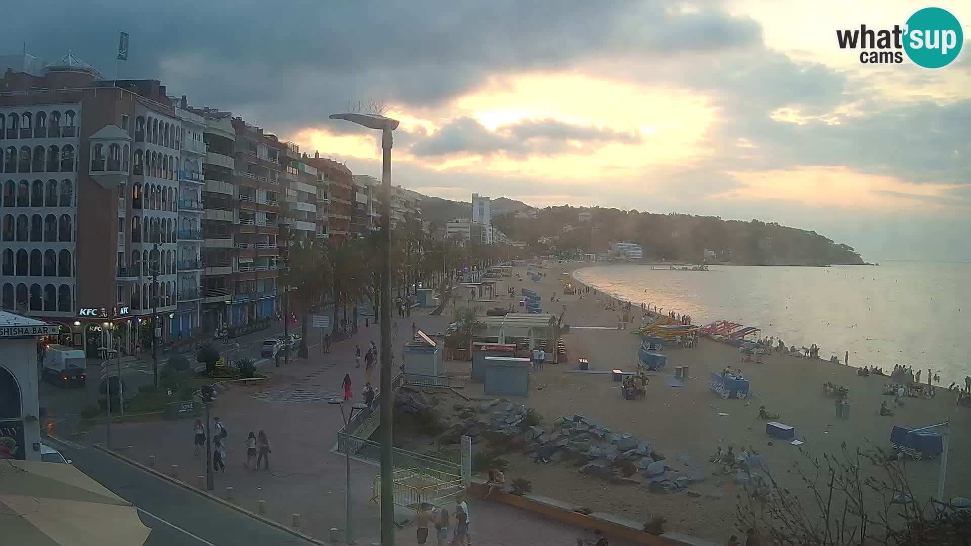 Webcam Lloret de Mar – the main beach – – Costa Brava – Spain