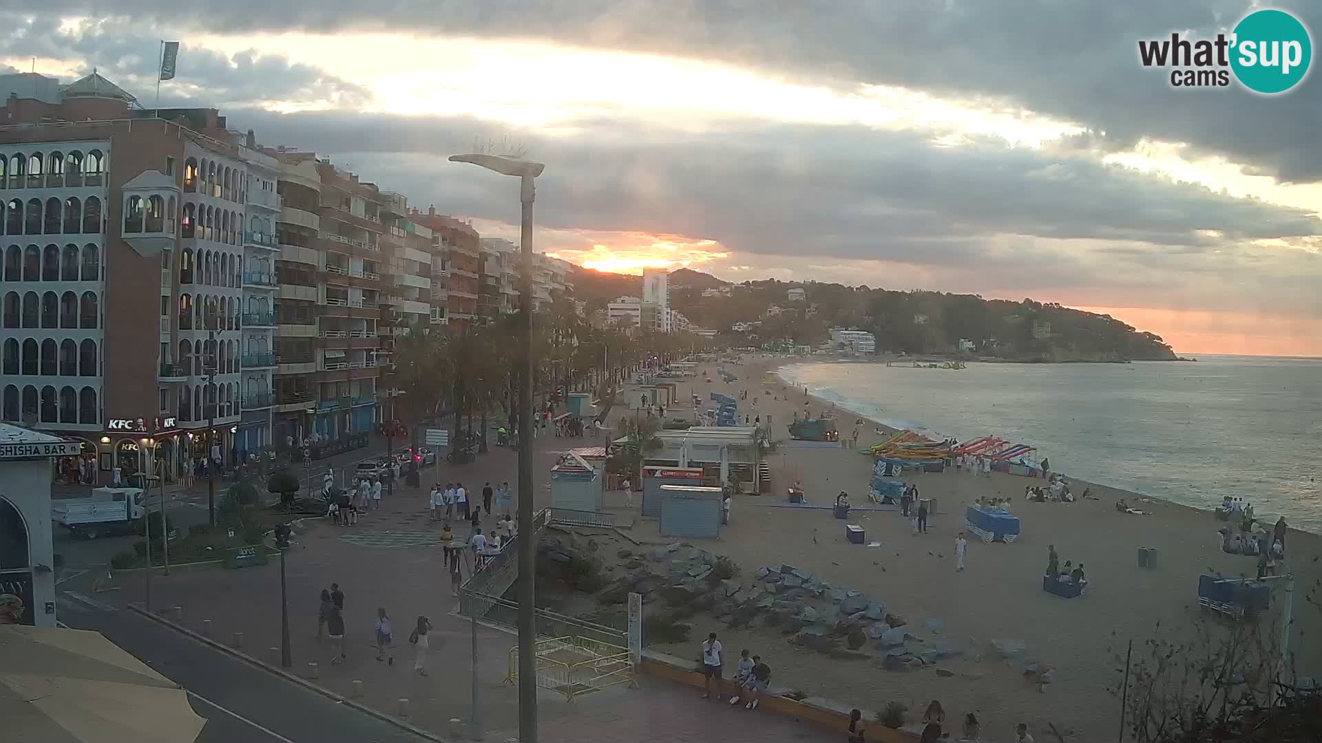 Webcam Lloret de Mar – the main beach – – Costa Brava – Spain