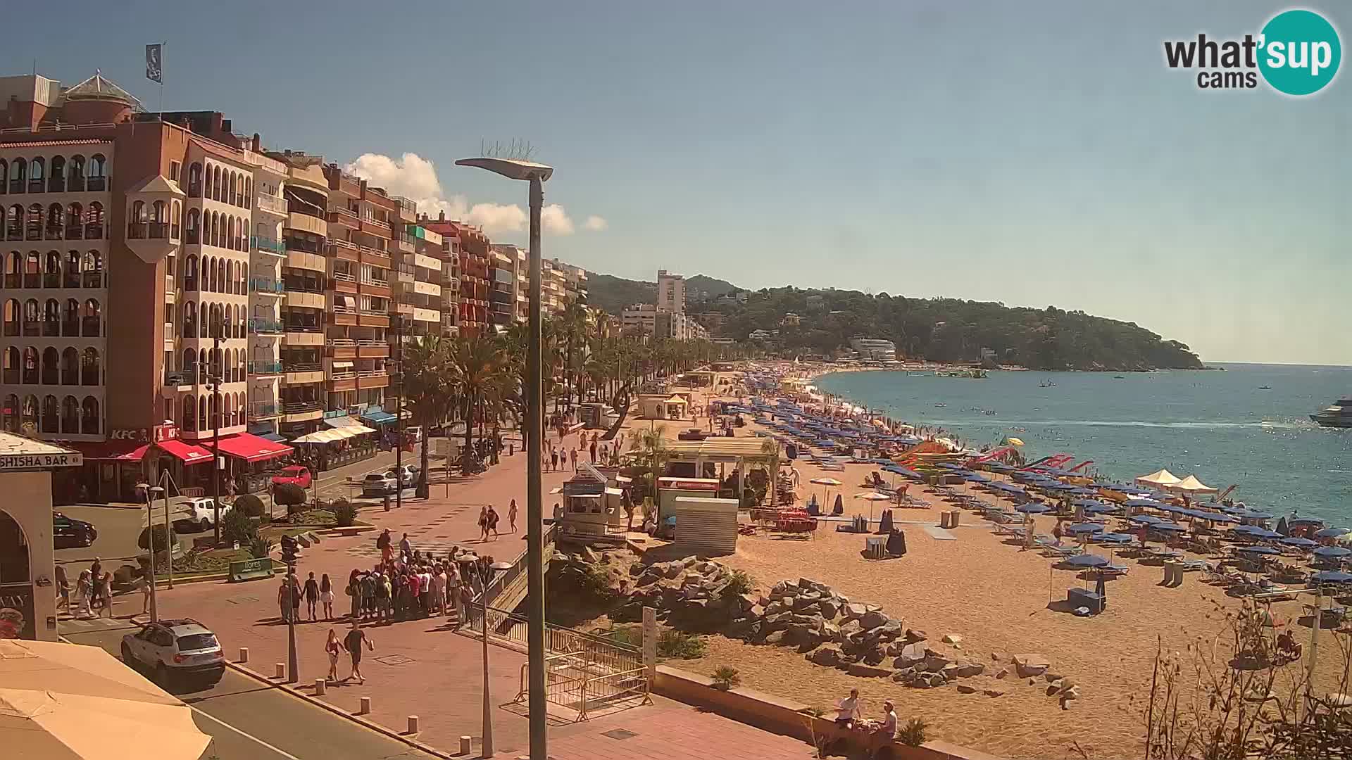 Webcam Lloret de Mar – the main beach – – Costa Brava – Spain
