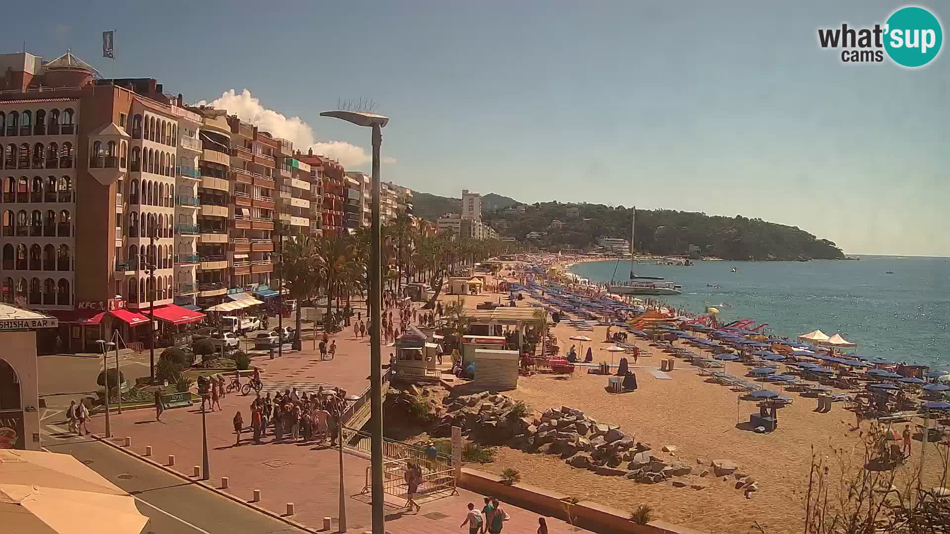 Webcam Lloret de Mar – the main beach – – Costa Brava – Spain