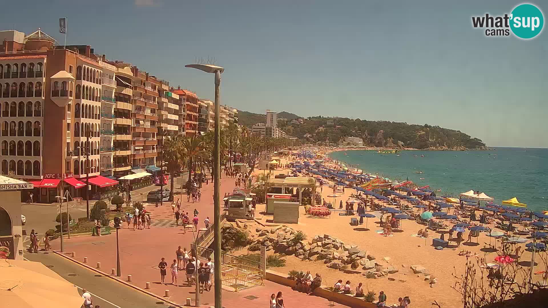 Webcam Lloret de Mar – the main beach – – Costa Brava – Spain