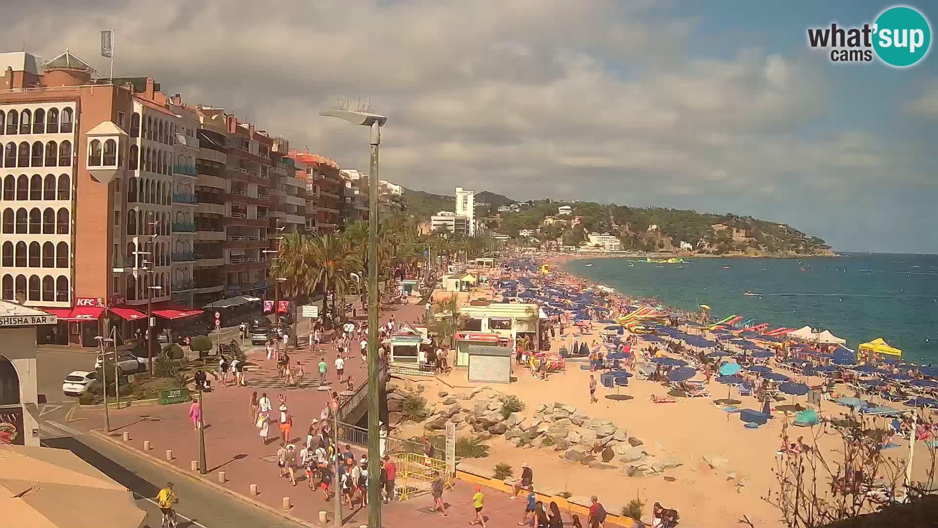 Webcam Lloret de Mar – the main beach – – Costa Brava – Spain