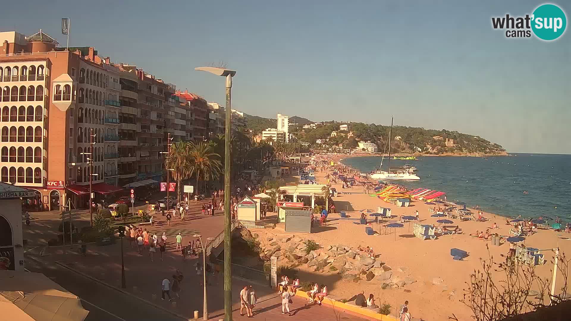 Webcam Lloret de Mar – the main beach – – Costa Brava – Spain