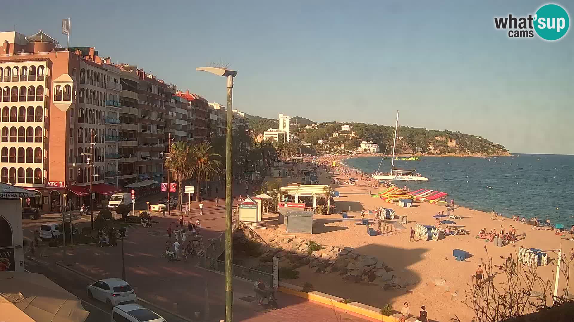 Webcam Lloret de Mar – the main beach – – Costa Brava – Spain