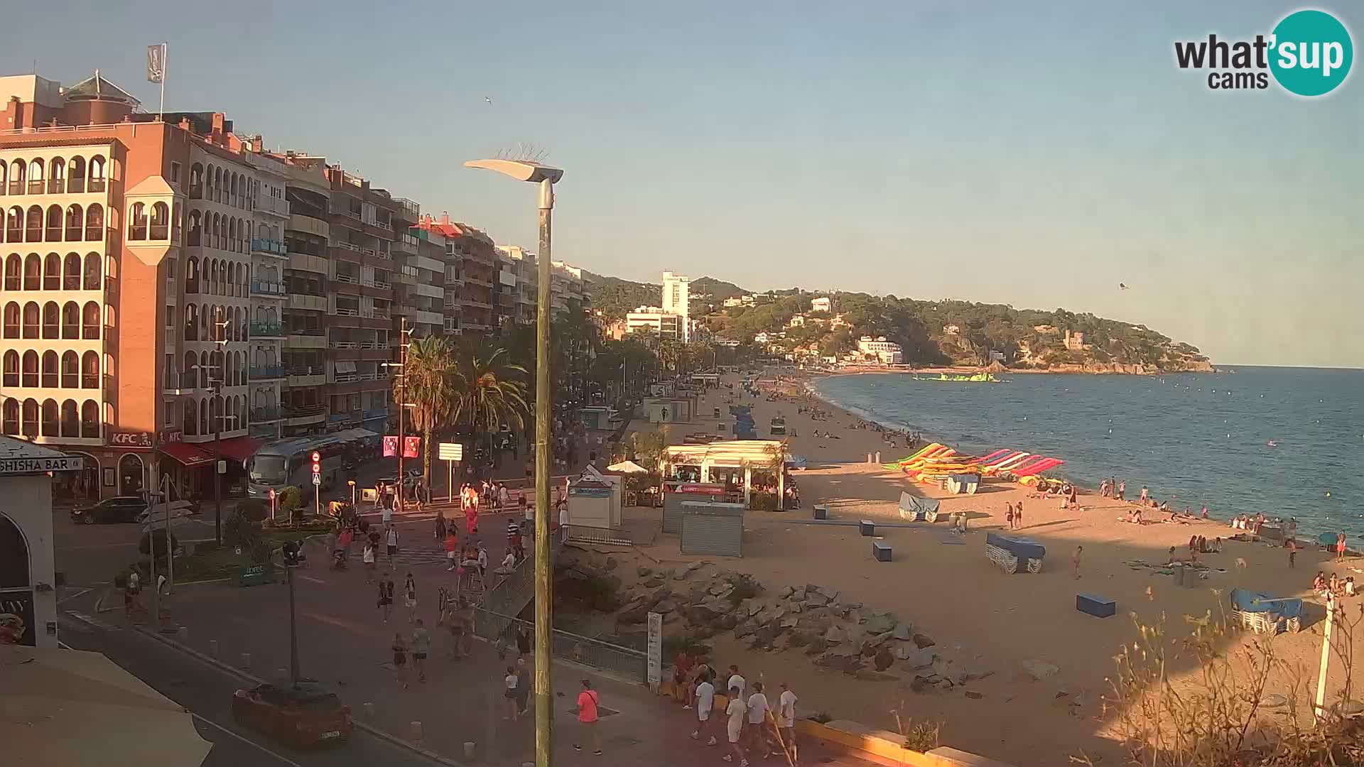 Webcam Lloret de Mar – the main beach – – Costa Brava – Spain