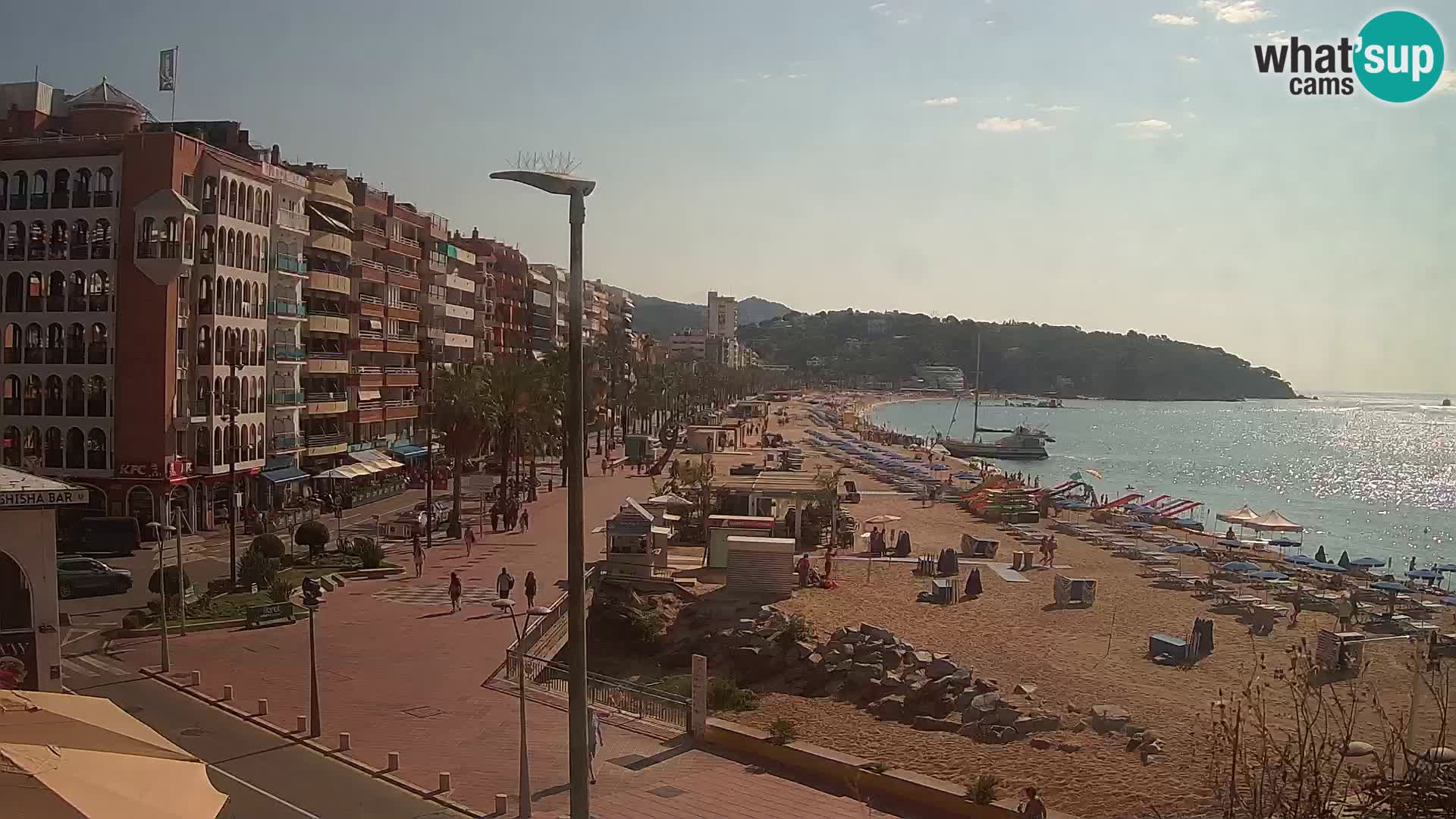 Webcam Lloret de Mar – the main beach – – Costa Brava – Spain