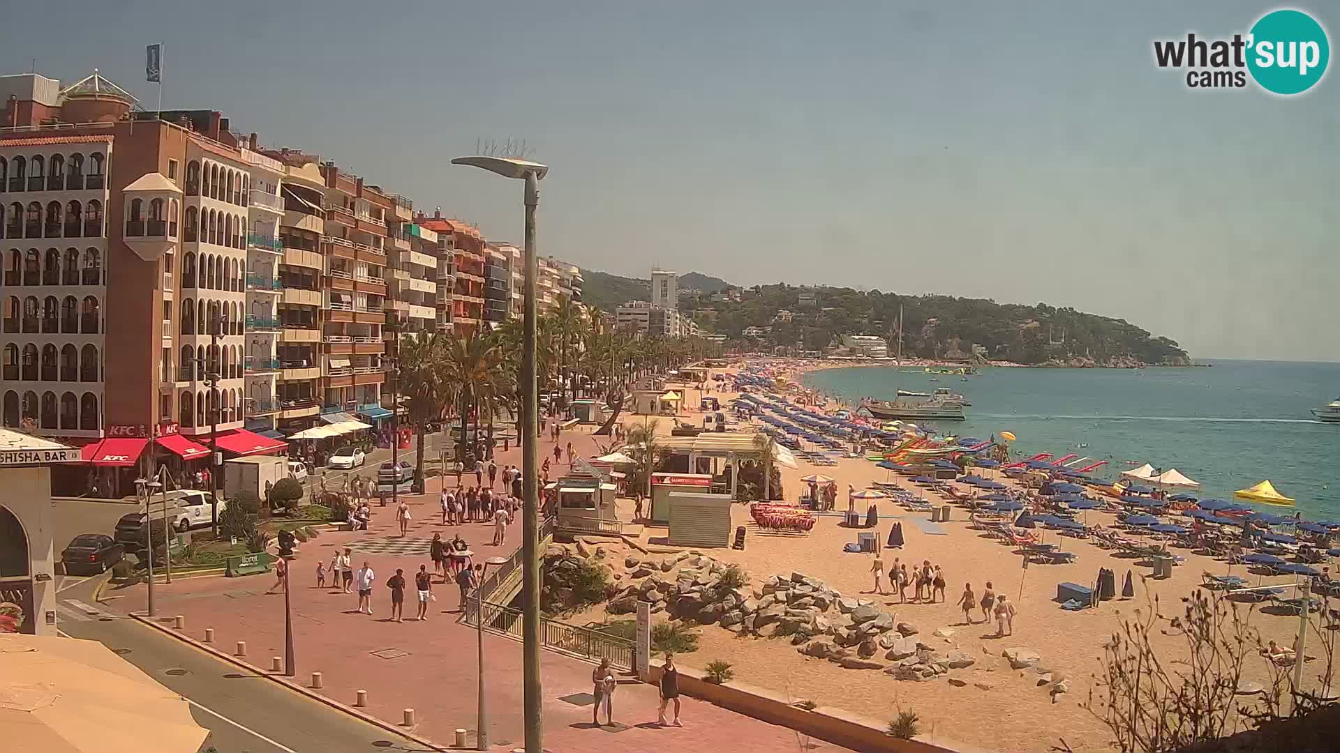 Webcam Lloret de Mar – the main beach – – Costa Brava – Spain