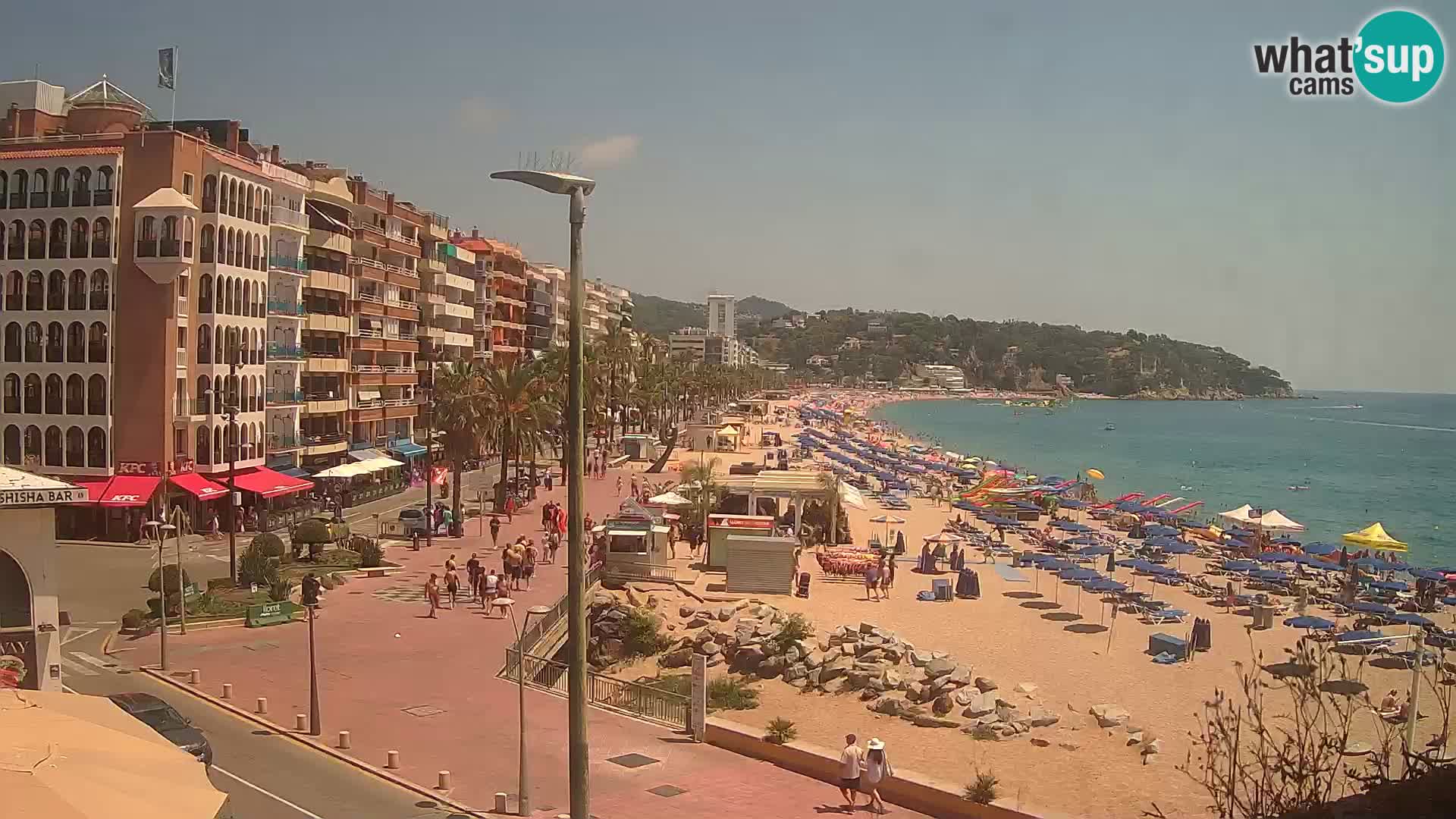 Webcam Lloret de Mar – the main beach – – Costa Brava – Spain