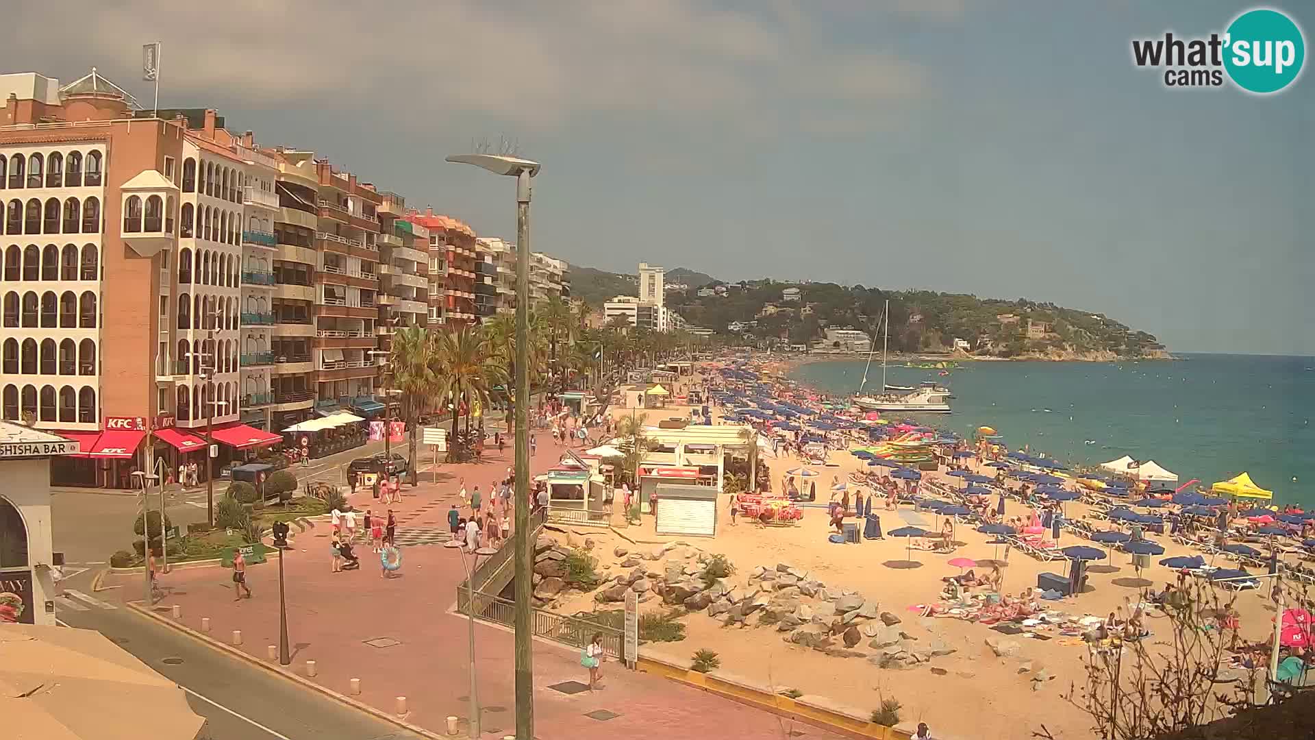 Webcam Lloret de Mar – the main beach – – Costa Brava – Spain