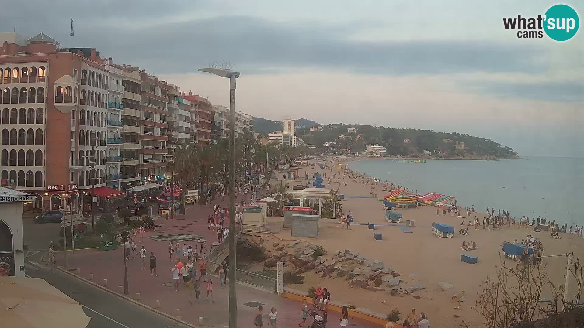 Webcam Lloret de Mar – the main beach – – Costa Brava – Spain