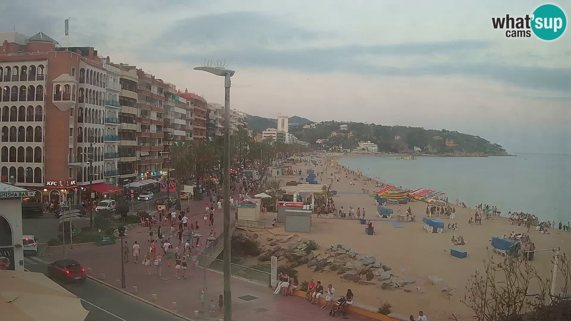 Webcam Lloret de Mar – the main beach – – Costa Brava – Spain