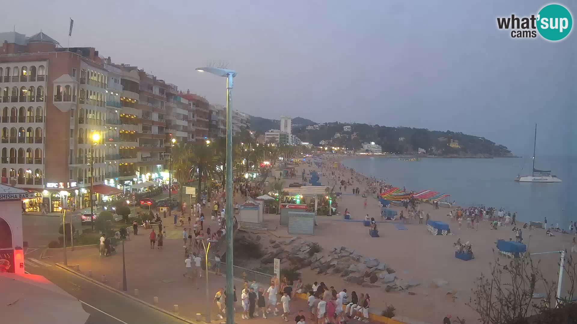 Webcam Lloret de Mar – the main beach – – Costa Brava – Spain