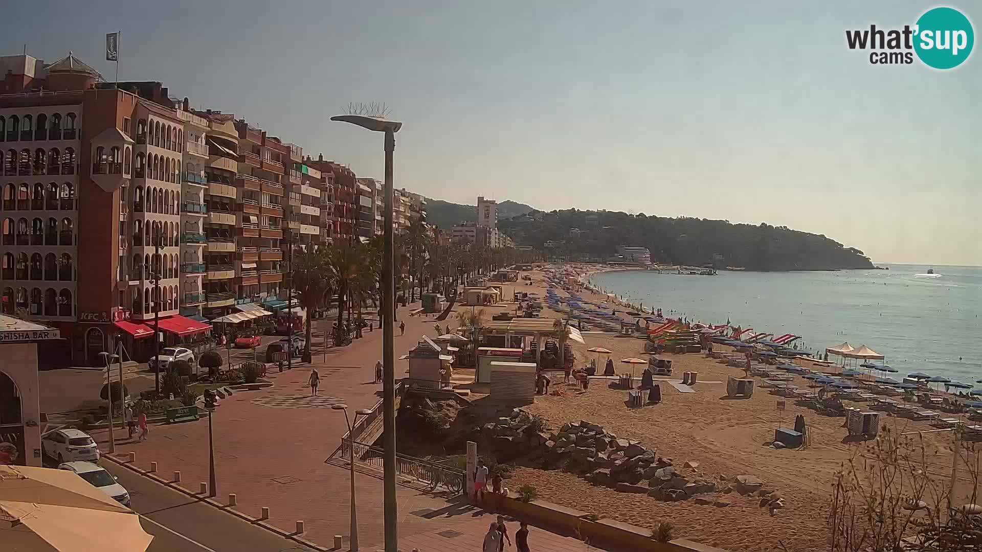 Webcam Lloret de Mar – the main beach – – Costa Brava – Spain