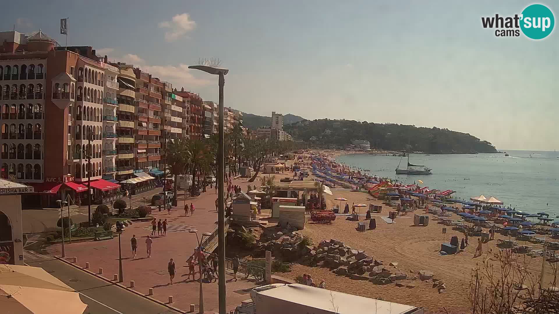 Webcam Lloret de Mar – the main beach – – Costa Brava – Spain