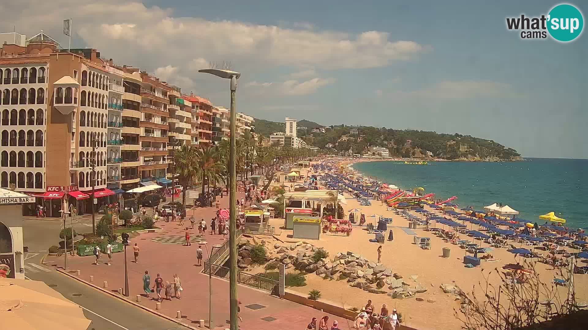 Webcam Lloret de Mar – the main beach – – Costa Brava – Spain