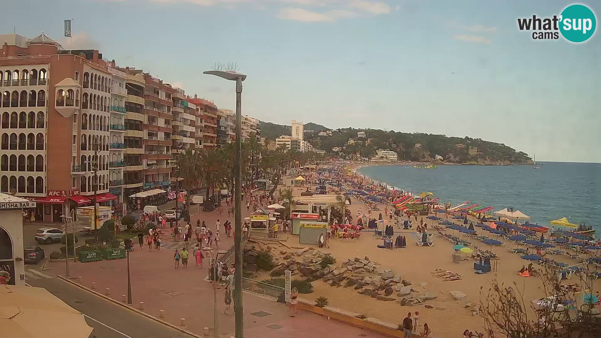 Web kamera Lloret de Mar – plaža