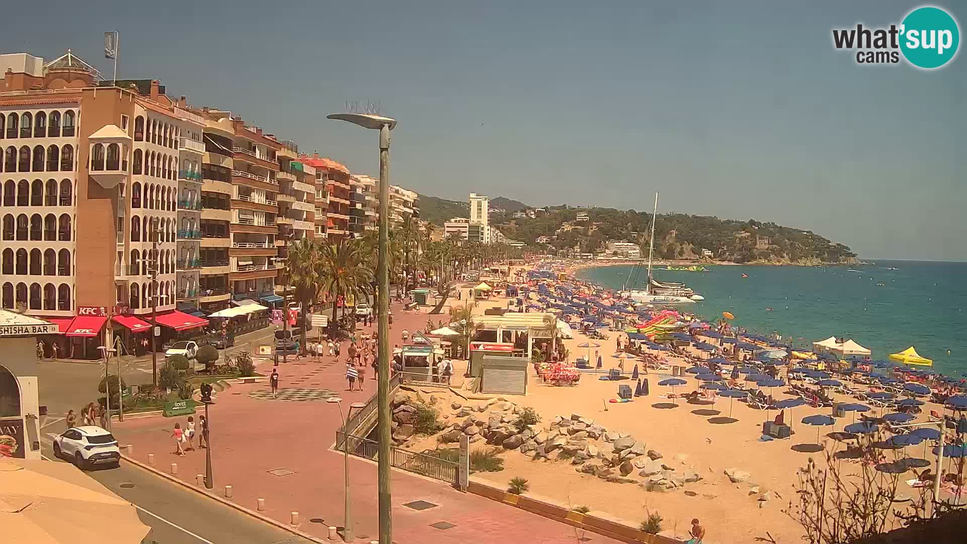 Webcam Lloret de Mar – the main beach – – Costa Brava – Spain