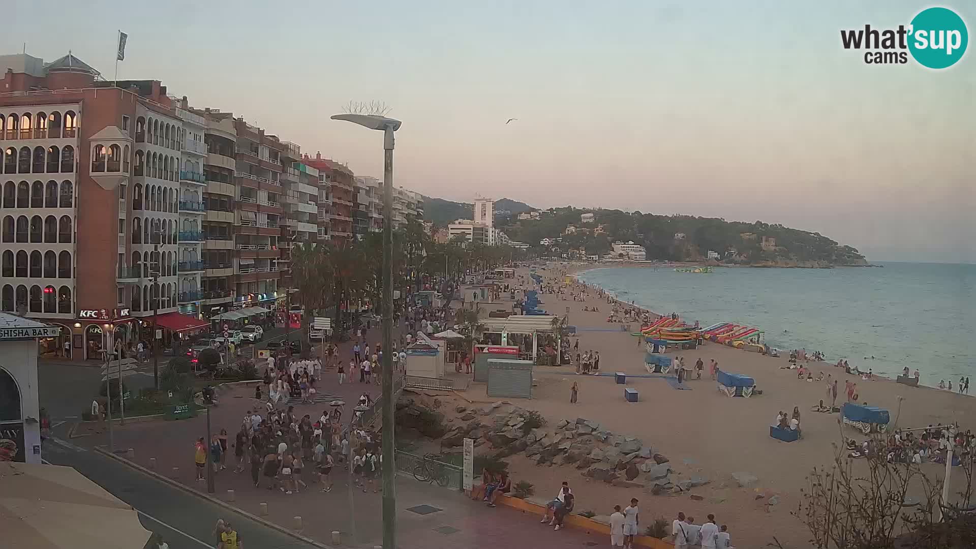 Webcam Lloret de Mar – the main beach – – Costa Brava – Spain