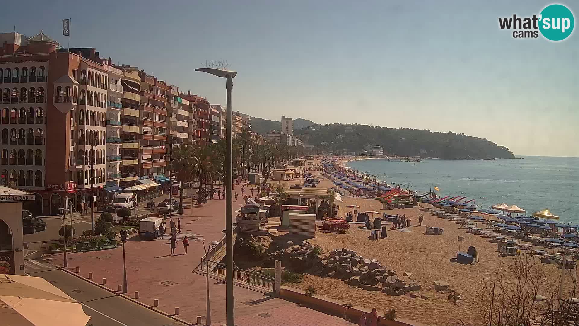 Webcam Lloret de Mar – the main beach – – Costa Brava – Spain
