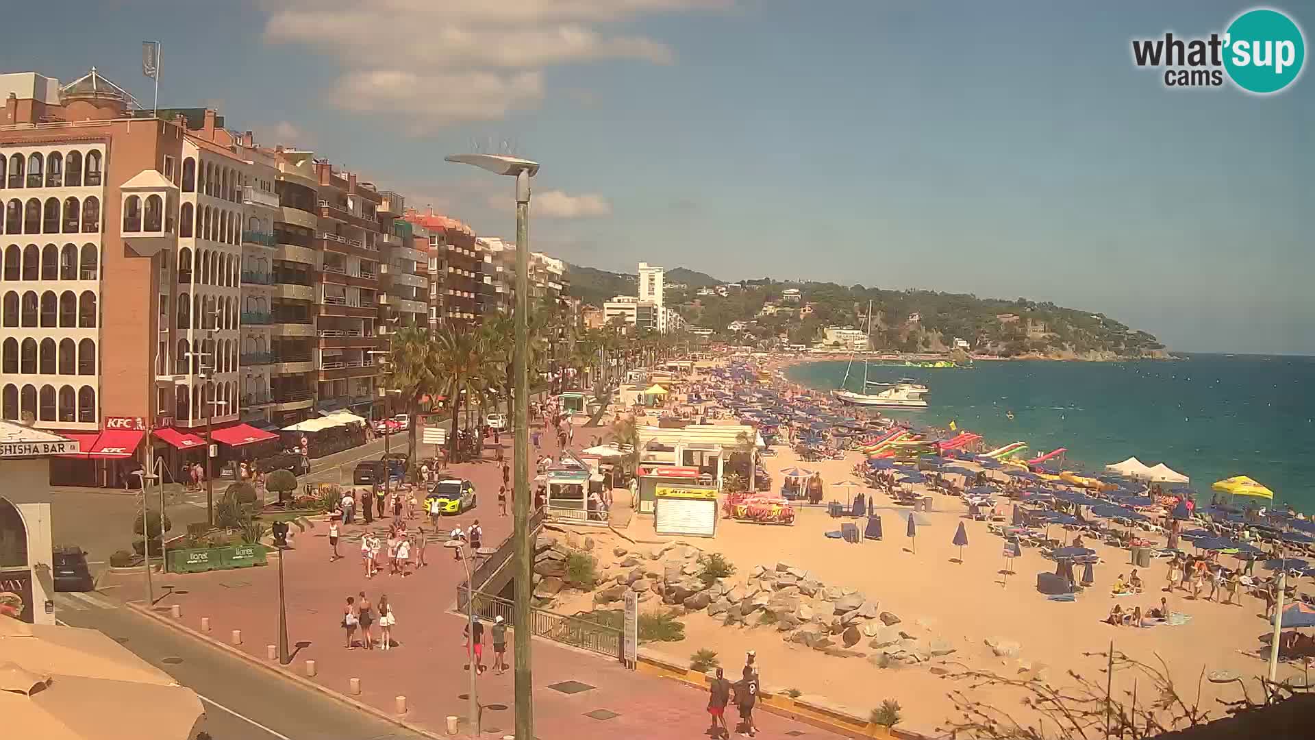 Webcam Lloret de Mar – the main beach – – Costa Brava – Spain
