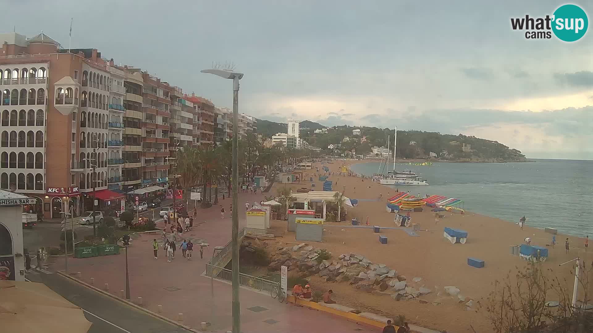 Webcam Lloret de Mar – the main beach – – Costa Brava – Spain