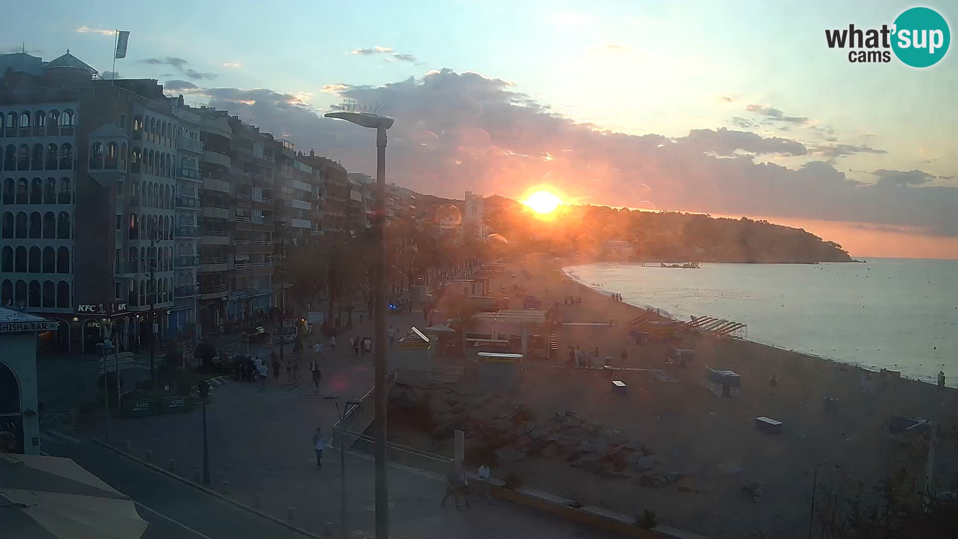 Webcam Lloret de Mar – the main beach – – Costa Brava – Spain