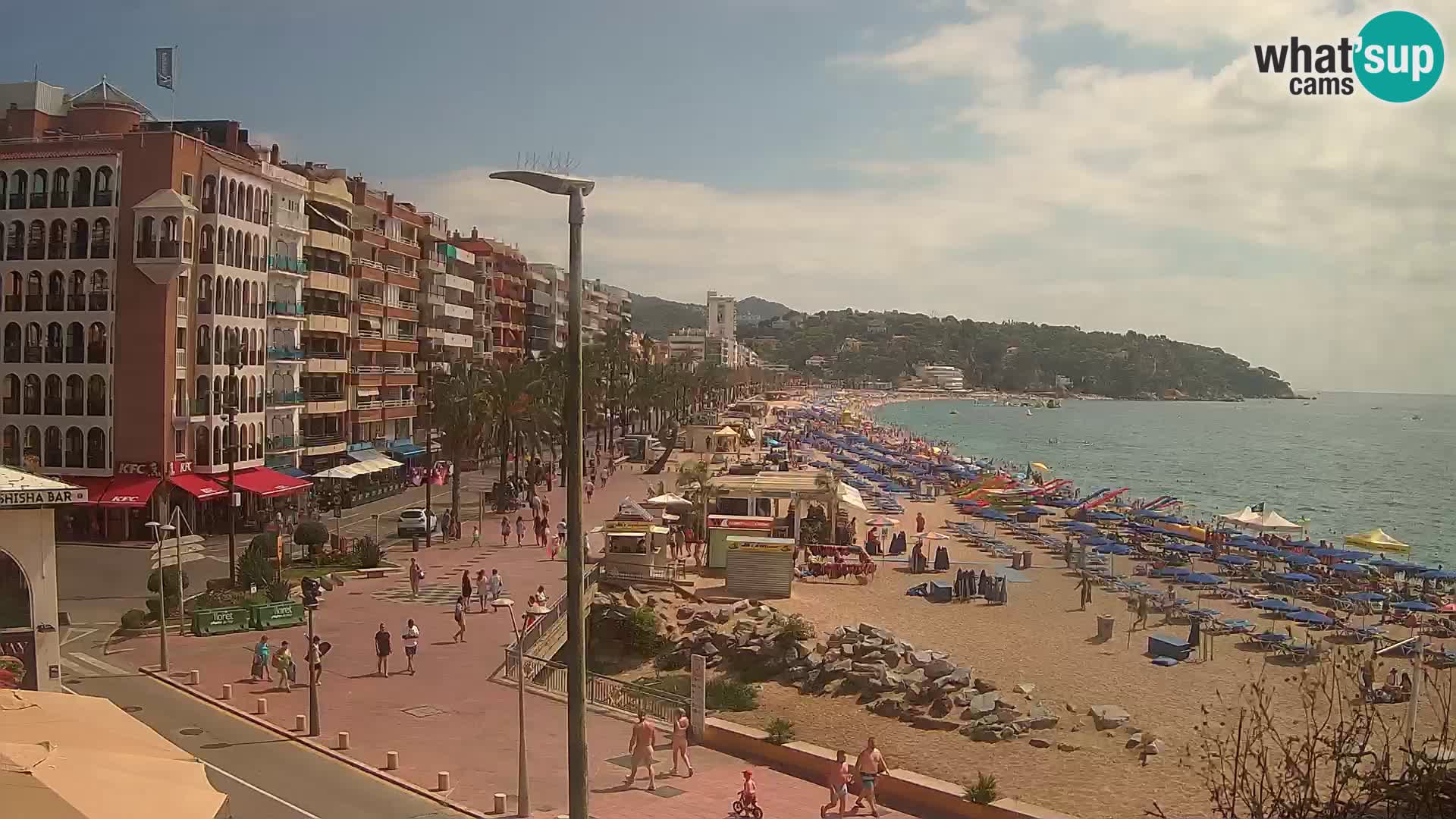 Webcam Lloret de Mar – the main beach – – Costa Brava – Spain