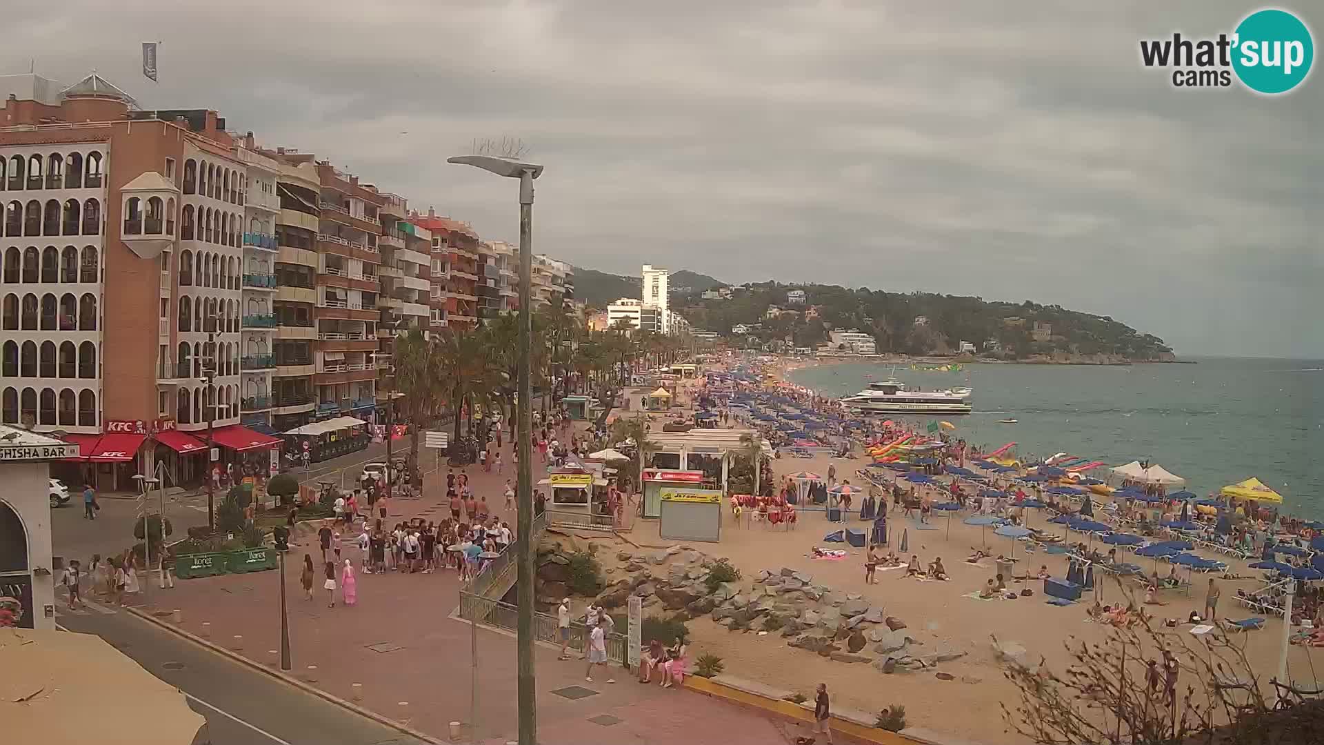 Webcam Lloret de Mar – the main beach – – Costa Brava – Spain