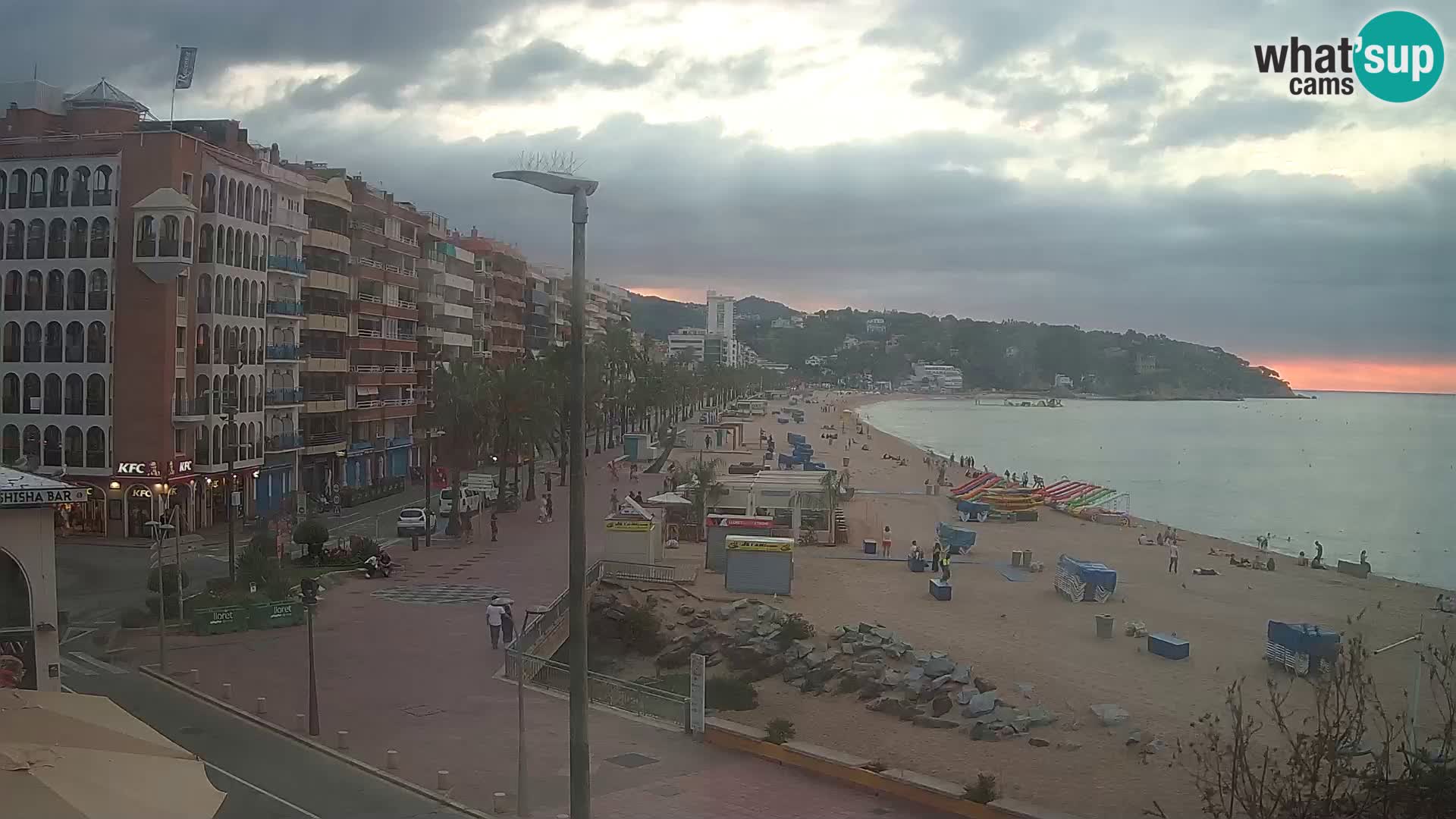 Webcam Lloret de Mar – the main beach – – Costa Brava – Spain