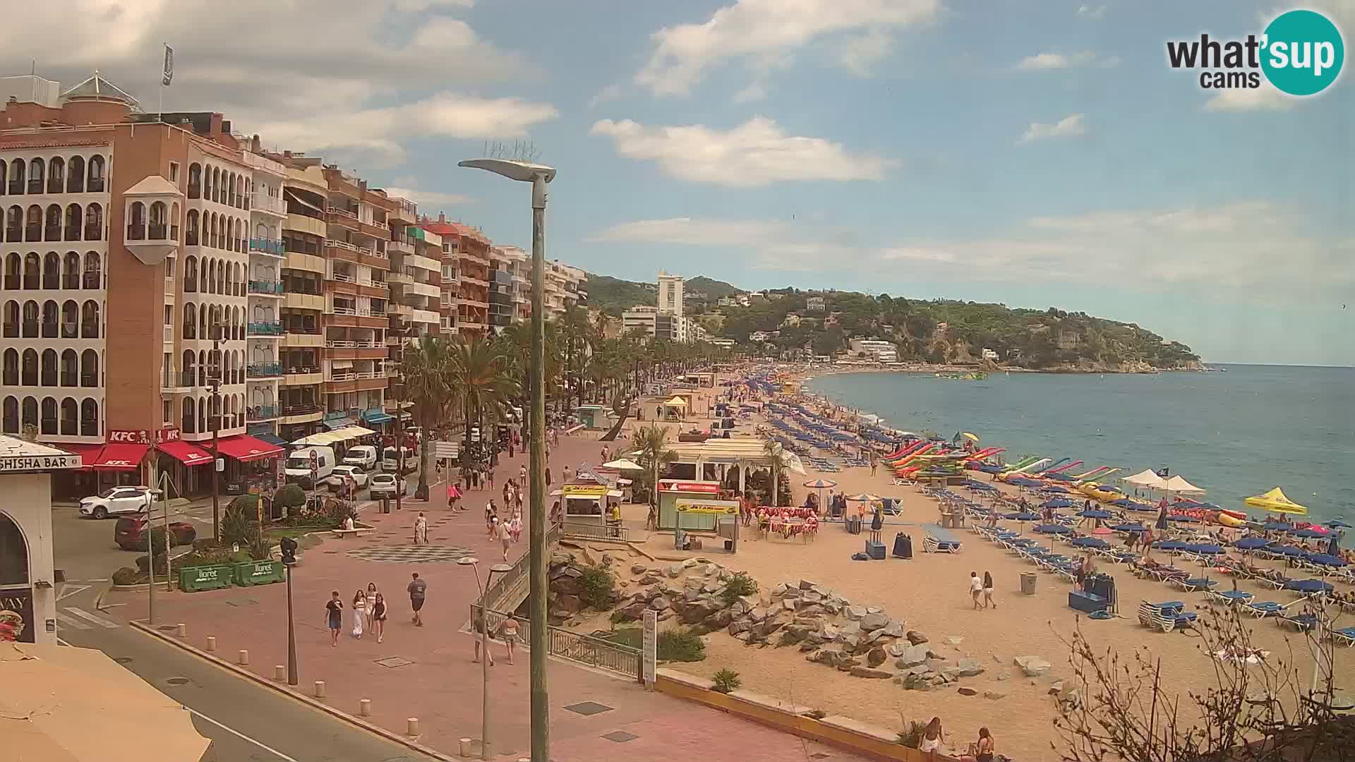Webcam Lloret de Mar – the main beach – – Costa Brava – Spain