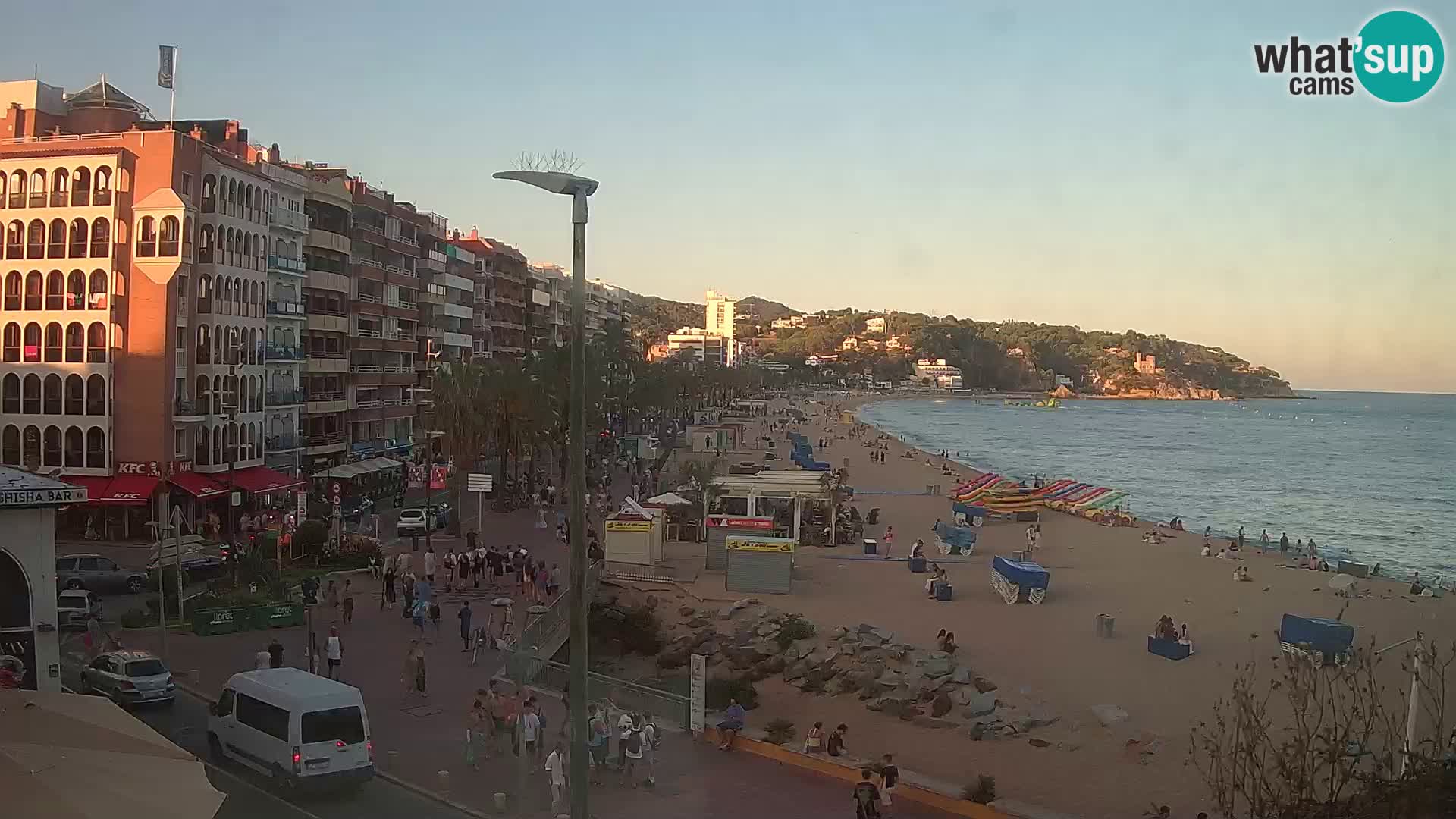 Webcam Lloret de Mar – the main beach – – Costa Brava – Spain