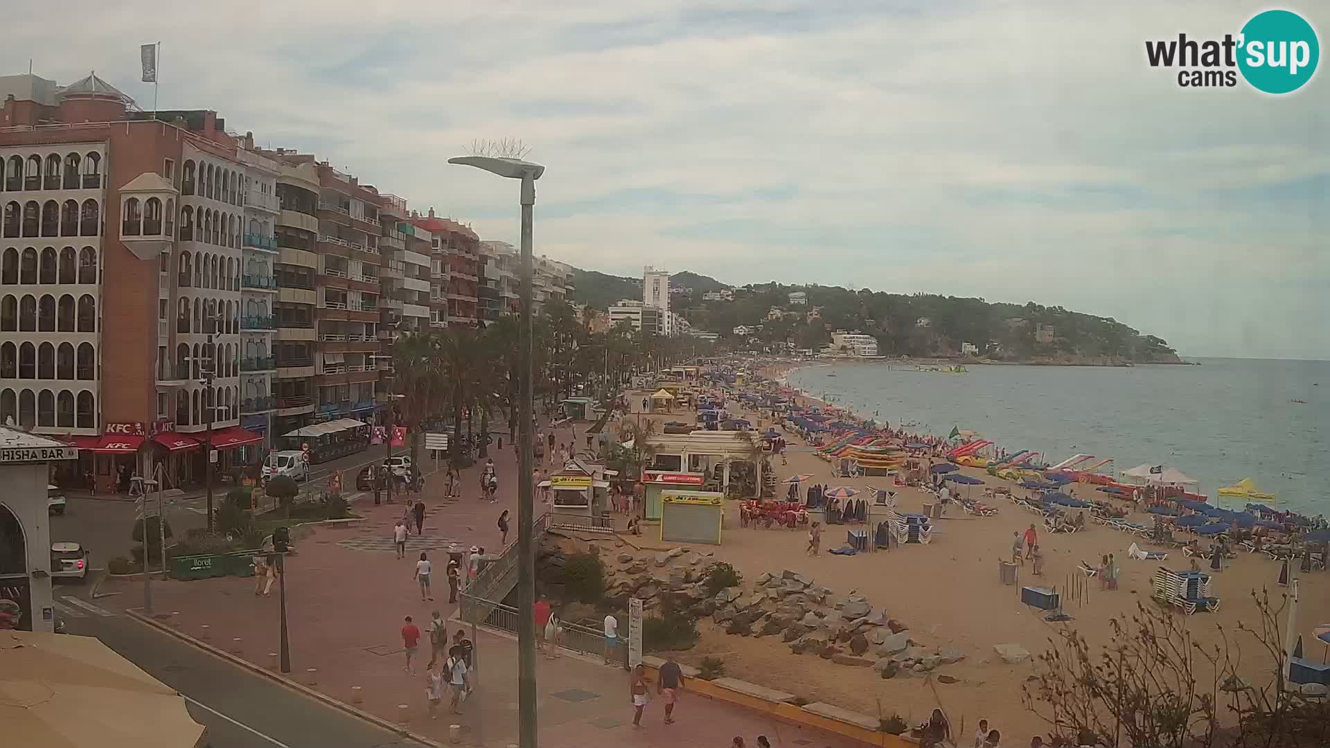 Webcam Lloret de Mar – the main beach – – Costa Brava – Spain